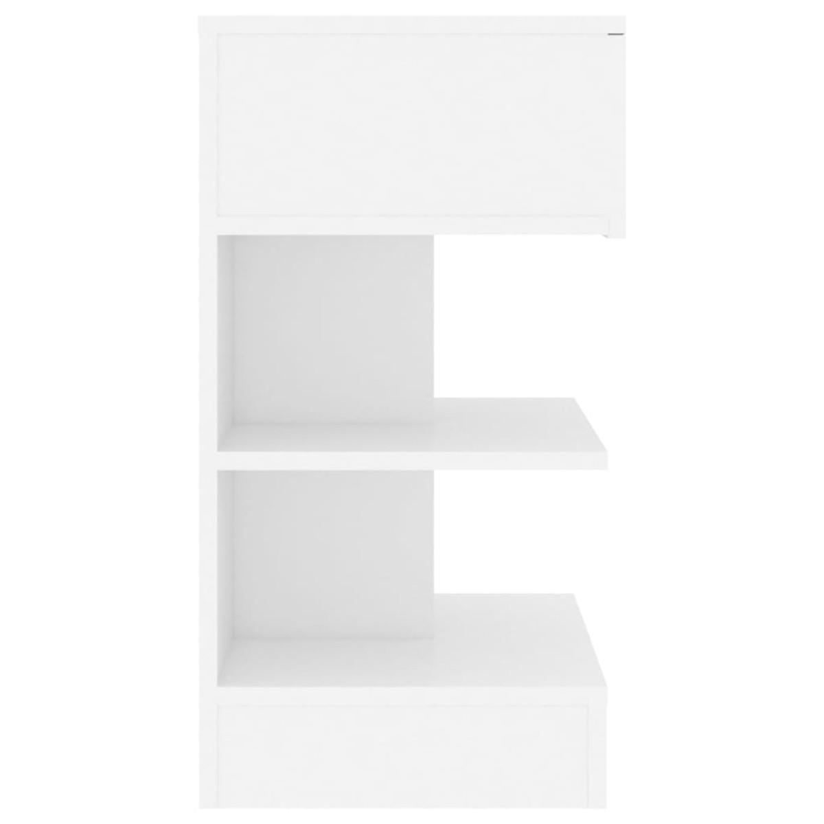 vidaXL Κομοδίνο Λευκό 40 x 35 x 65 εκ. από Μοριοσανίδα