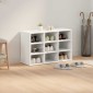 vidaXL Ντουλάπα Παπουτσιών 77,5 x 30 x 51 εκ. Επεξεργασμένο Ξύλο Λευκό