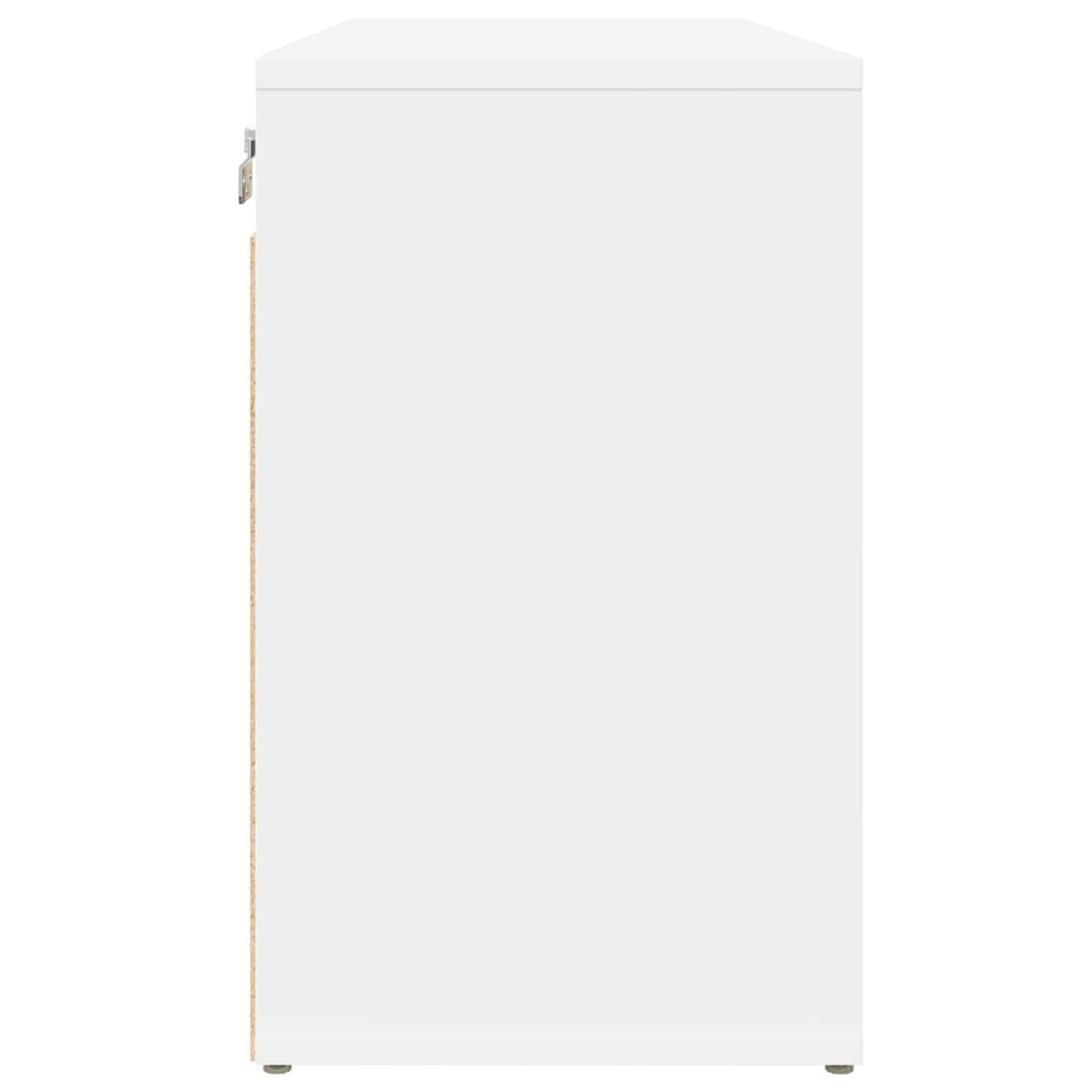 vidaXL Ντουλάπα Παπουτσιών 77,5 x 30 x 51 εκ. Επεξεργασμένο Ξύλο Λευκό