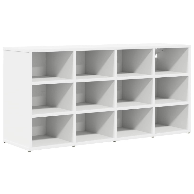 vidaXL Ντουλάπα Παπουτσιών 103 x 30 x 51 εκ. Επεξεργασμένο Ξύλο Λευκό
