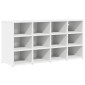 vidaXL Ντουλάπα Παπουτσιών 103 x 30 x 51 εκ. Επεξεργασμένο Ξύλο Λευκό