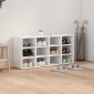 vidaXL Ντουλάπα Παπουτσιών 103 x 30 x 51 εκ. Επεξεργασμένο Ξύλο Λευκό