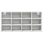 vidaXL Ντουλάπα Παπουτσιών 103 x 30 x 51 εκ. Επεξεργασμένο Ξύλο Λευκό