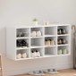 vidaXL Ντουλάπα Παπουτσιών 103 x 30 x 51 εκ. Επεξεργασμένο Ξύλο Λευκό