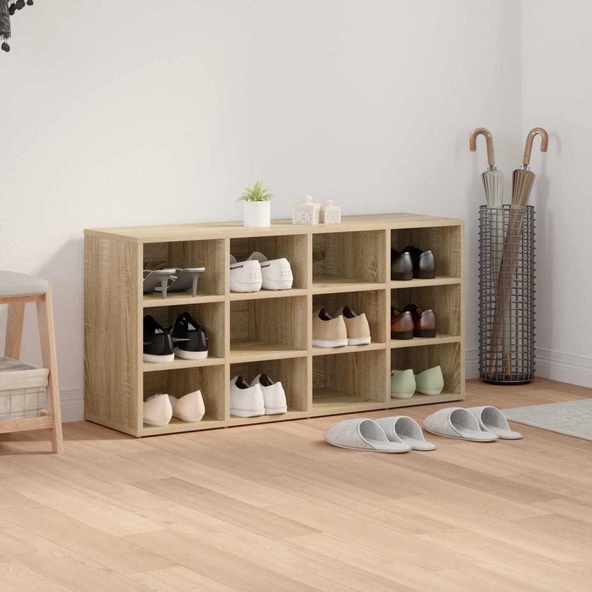 vidaXL Ντουλάπα Παπουτσιών 103 x 30 x 51 εκ. Επεξεργασμένο Ξύλο