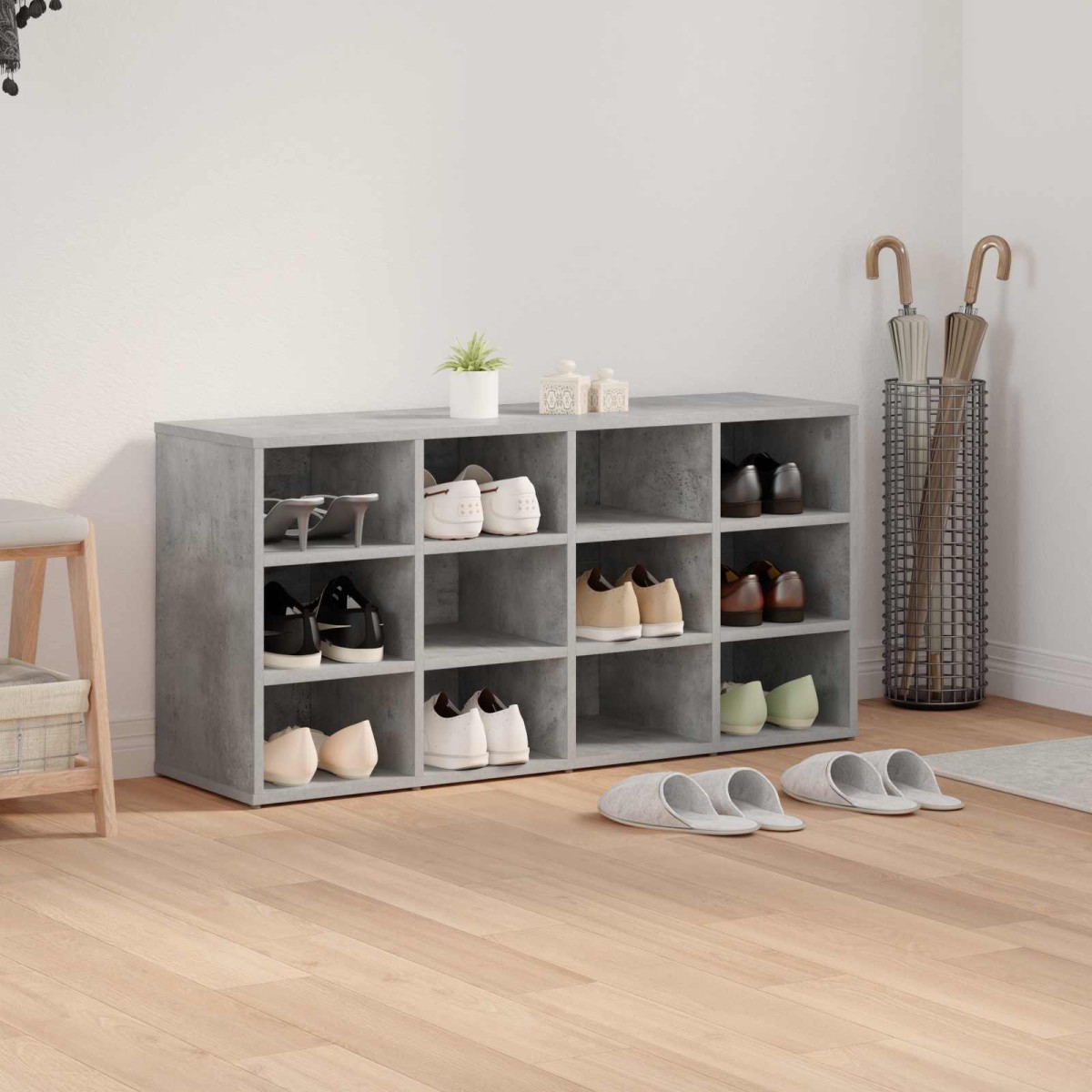 vidaXL Ντουλάπα Παπουτσιών 103 x 30 x 51 εκ. Επεξεργασμένο Ξύλο