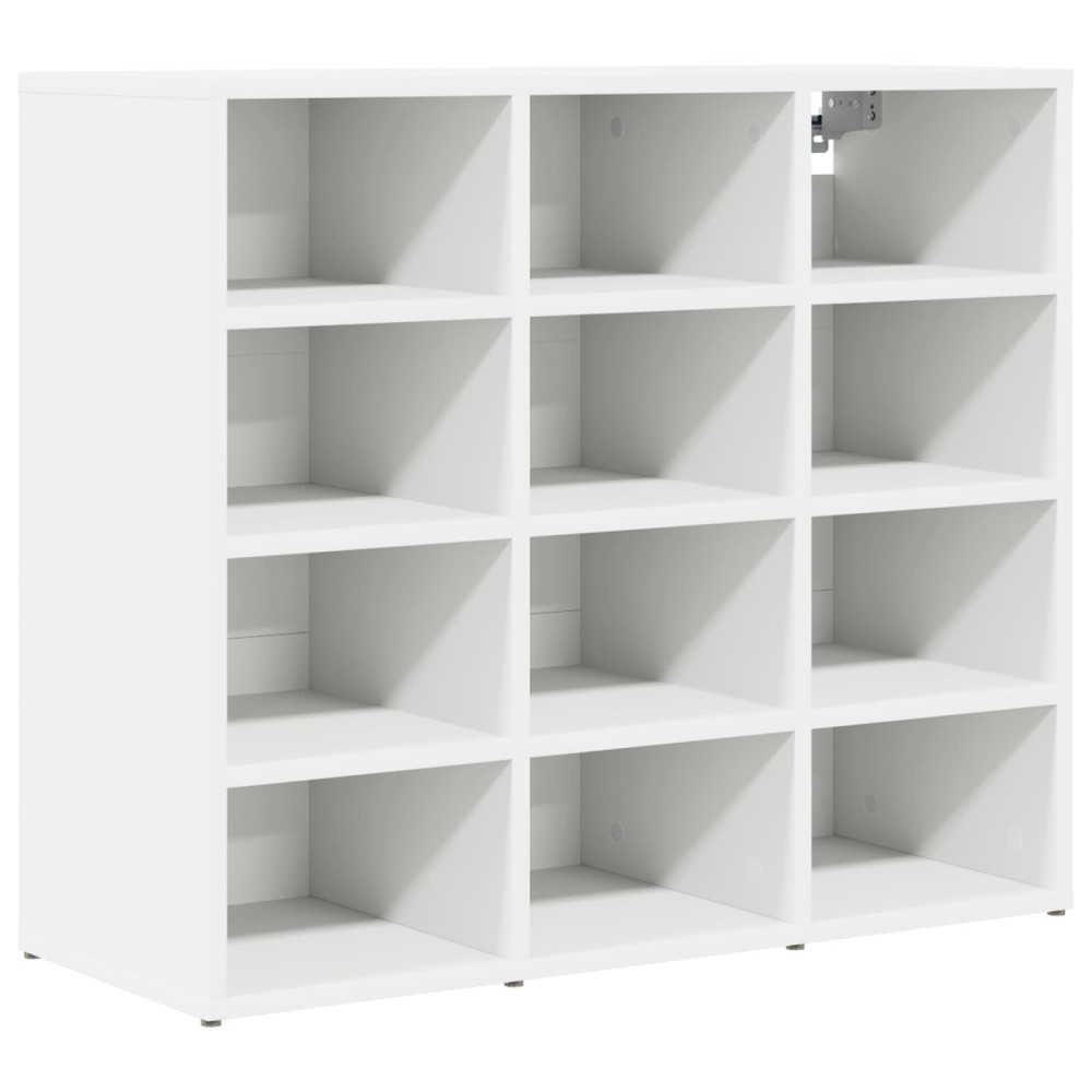 vidaXL Ντουλάπα Παπουτσιών 77,5 x 30 x 67 εκ. Επεξεργασμένο Ξύλο Λευκό