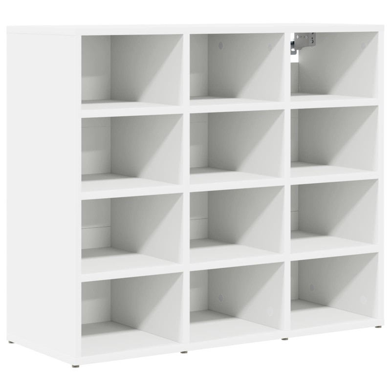 vidaXL Ντουλάπα Παπουτσιών 77,5 x 30 x 67 εκ. Επεξεργασμένο Ξύλο Λευκό