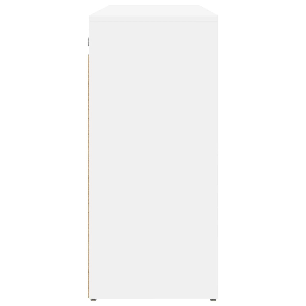 vidaXL Ντουλάπα Παπουτσιών 77,5 x 30 x 67 εκ. Επεξεργασμένο Ξύλο Λευκό