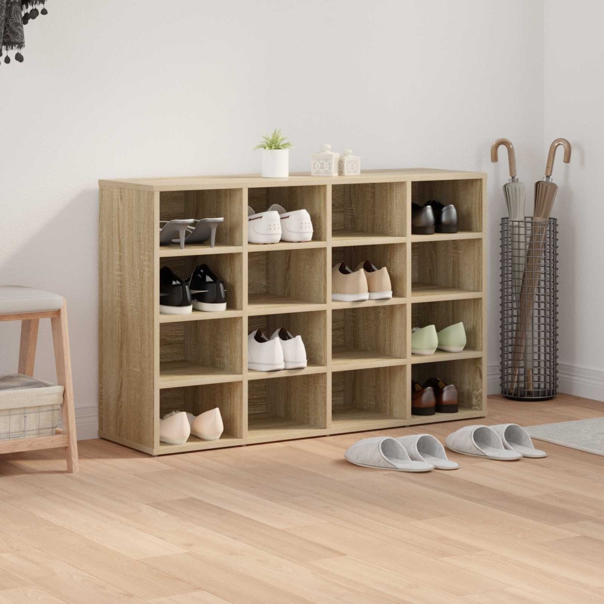 vidaXL Ντουλάπα Παπουτσιών 103 x 30 x 67 εκ. Επεξεργασμένο Ξύλο