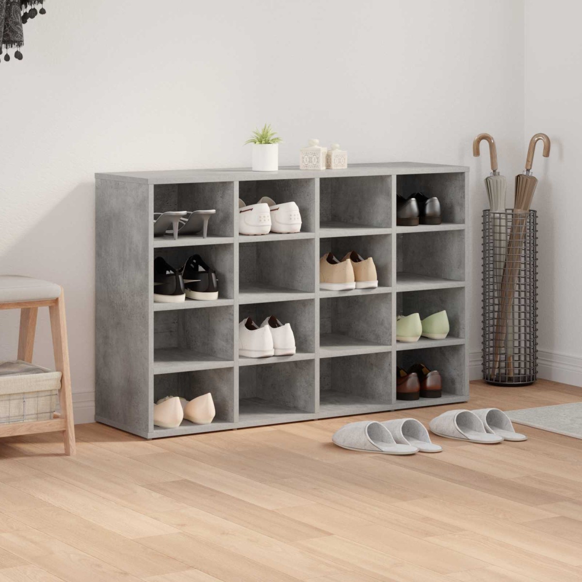 vidaXL Ντουλάπα Παπουτσιών 103 x 30 x 67 εκ. Επεξεργασμένο Ξύλο