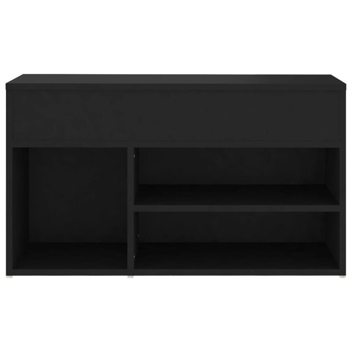 vidaXL Παπουτσοθήκη Μαύρη 80 x 30 x 45 εκ. από Μοριοσανίδα