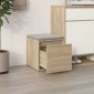 vidaXL Κουτί με Συρτάρι Sonoma Δρυς 40,5x40x40 εκ. Επεξεργασμένο Ξύλο