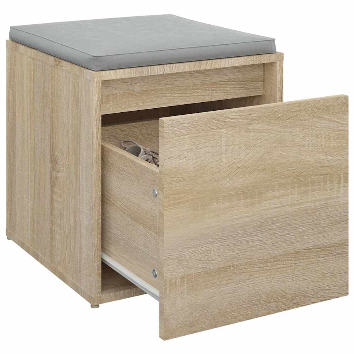 vidaXL Κουτί με Συρτάρι Sonoma Δρυς 40,5x40x40 εκ. Επεξεργασμένο Ξύλο
