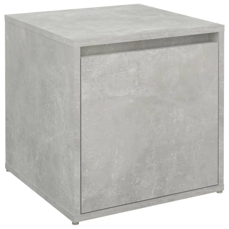 vidaXL Κουτί με Συρτάρι Γκρι Σκυρ. 40,5x40x40 εκ. Επεξεργασμένο Ξύλο