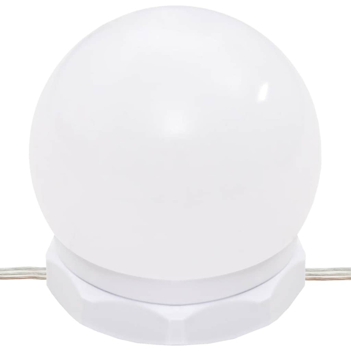 vidaXL Μπουντουάρ με LED Σετ Λευκό 86,5 x 35 x 136 εκ.
