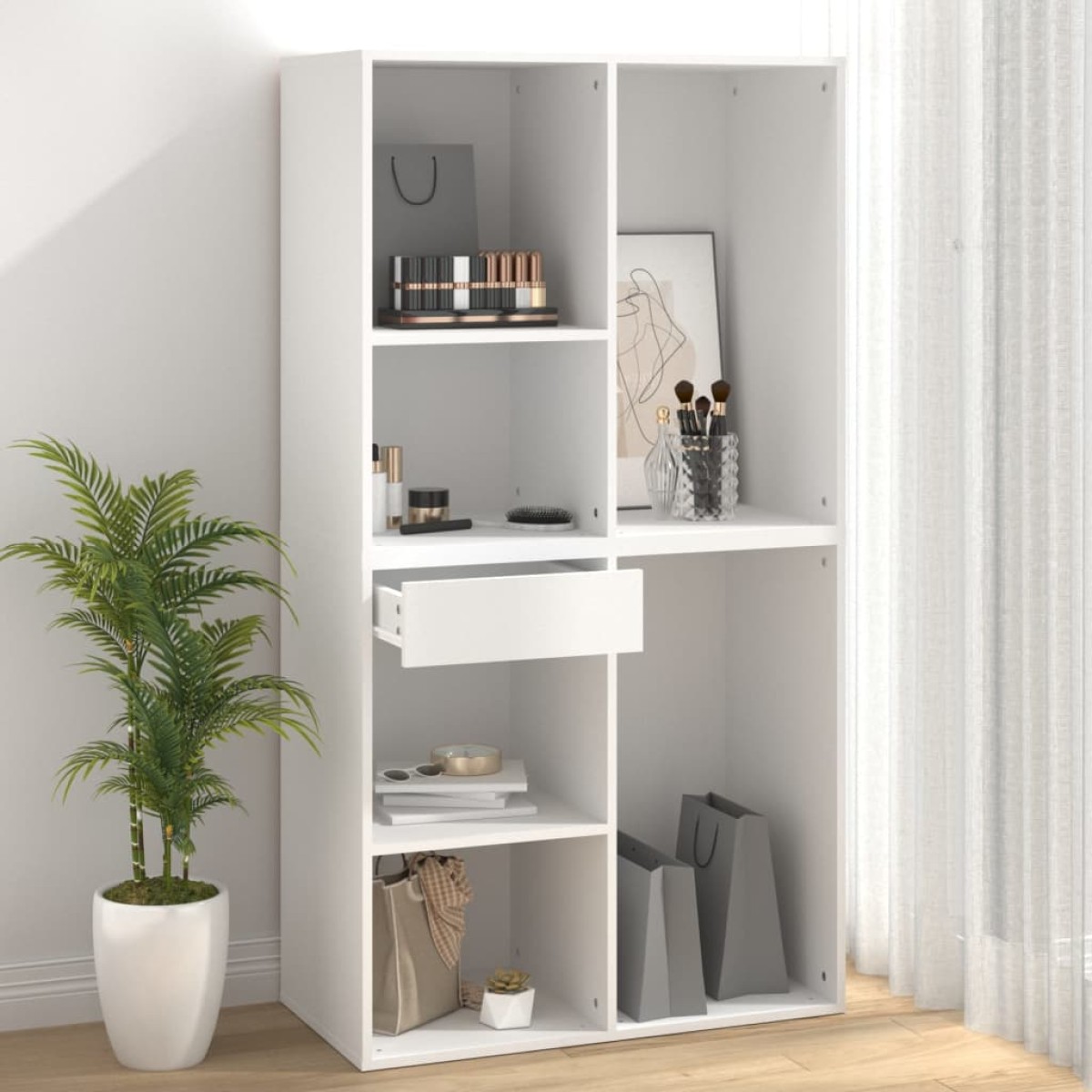 vidaXL Ντουλάπι Καλλυντικών Λευκό 80 x 40 x 75 εκ. από Επεξ. ξύλο