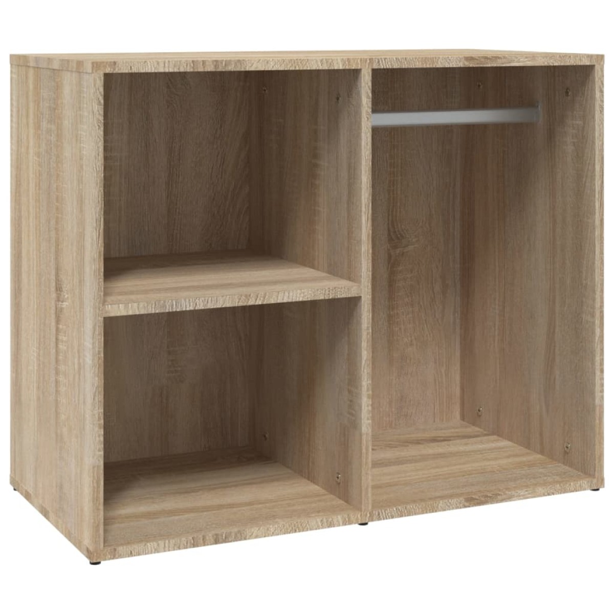 vidaXL Ντουλάπι Γυαλιστερό Sonoma Δρυς 80x40x65εκ.Επεξεργασμένο Ξύλο