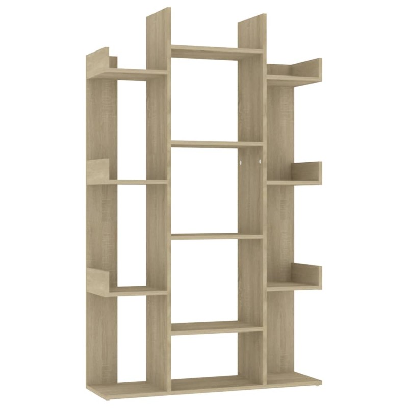 vidaXL Βιβλιοθήκη Sonoma Δρυς 86 x 25,5 x 140 εκ. από Επεξ. Ξύλο