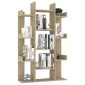vidaXL Βιβλιοθήκη Sonoma Δρυς 86 x 25,5 x 140 εκ. από Μοριοσανίδα