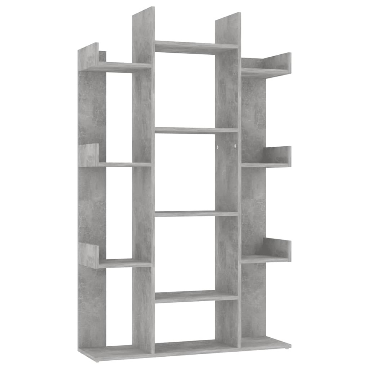 vidaXL Βιβλιοθήκη Γκρι Σκυροδέματος 86x25,5x140 εκ. από Μοριοσανίδα