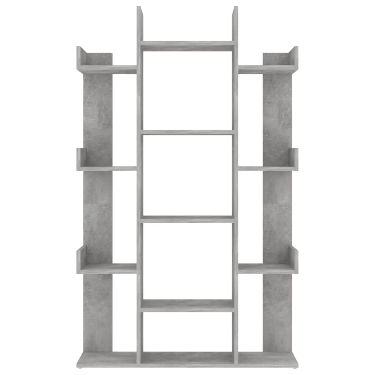 vidaXL Βιβλιοθήκη Γκρι Σκυροδέματος 86x25,5x140 εκ. από Μοριοσανίδα