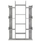 vidaXL Βιβλιοθήκη Γκρι Σκυροδέματος 86x25,5x140 εκ. από Μοριοσανίδα