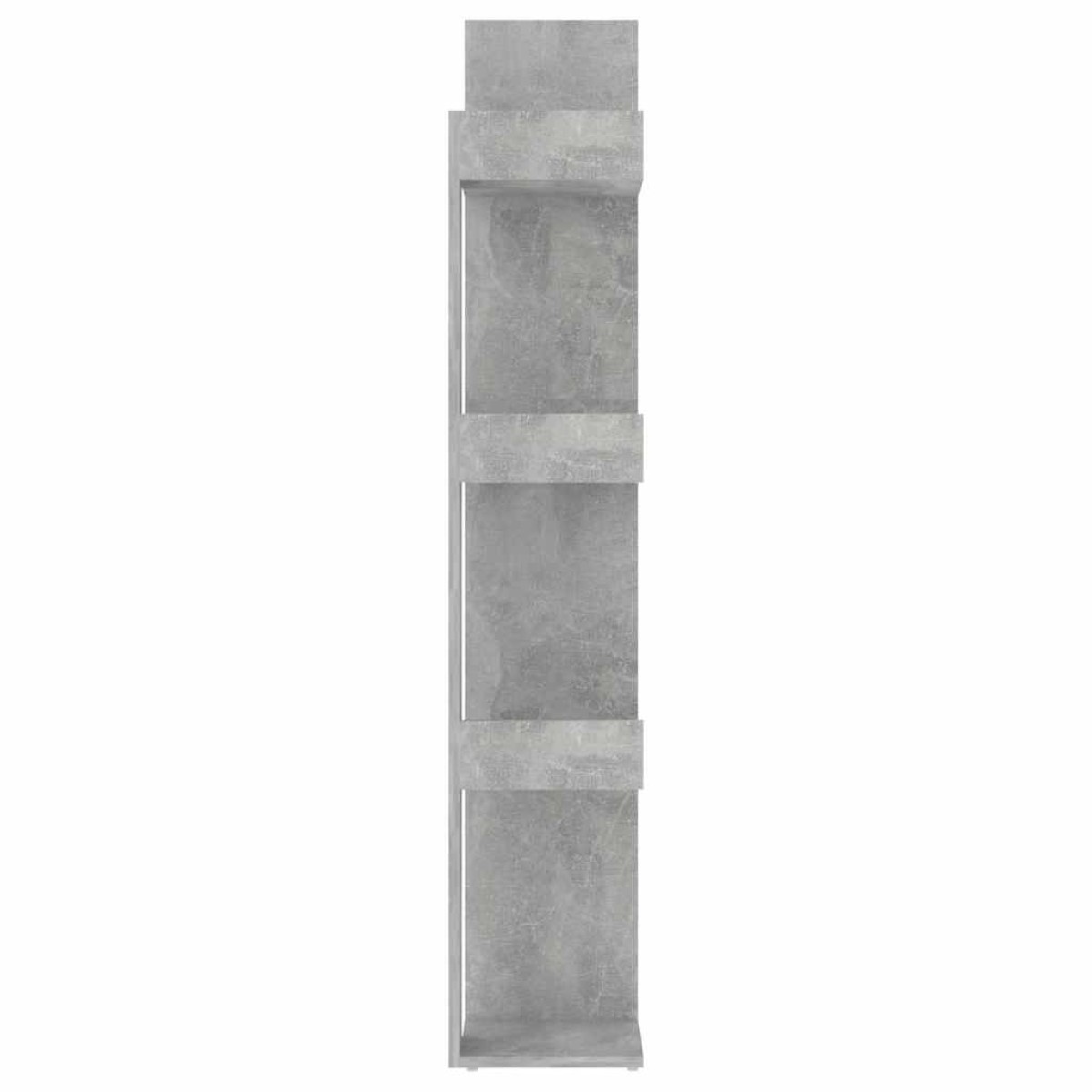 vidaXL Βιβλιοθήκη Γκρι Σκυροδέματος 86x25,5x140 εκ. από Μοριοσανίδα