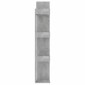 vidaXL Βιβλιοθήκη Γκρι Σκυροδέματος 86x25,5x140 εκ. από Μοριοσανίδα