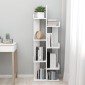 vidaXL Βιβλιοθήκη Λευκή 48 x 25,5 x 140 εκ. από Μοριοσανίδα
