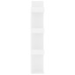 vidaXL Βιβλιοθήκη Λευκή 48 x 25,5 x 140 εκ. από Μοριοσανίδα