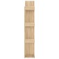 vidaXL Βιβλιοθήκη Sonoma Δρυς 48 x 25,5 x 140 εκ. από Μοριοσανίδα