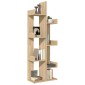vidaXL Βιβλιοθήκη Sonoma Δρυς 48 x 25,5 x 140 εκ. από Μοριοσανίδα