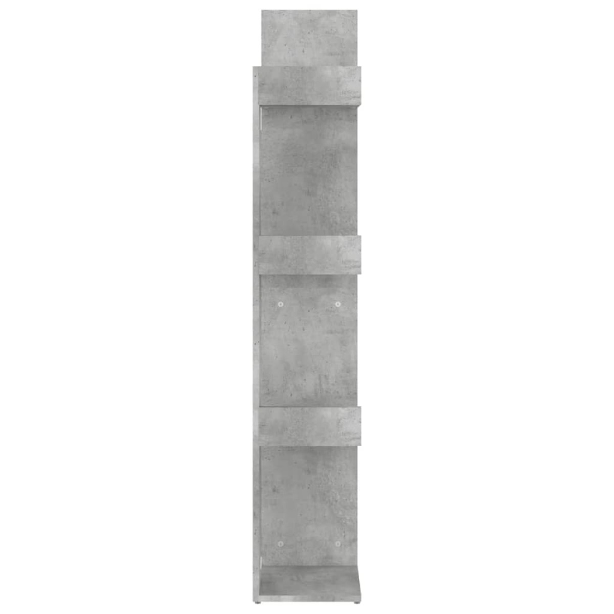 vidaXL Βιβλιοθήκη Γκρι Σκυροδέματος 48 x 25,5 x 140 εκ από Μοριοσανίδα