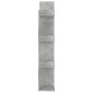vidaXL Βιβλιοθήκη Γκρι Σκυροδέματος 48 x 25,5 x 140 εκ από Μοριοσανίδα