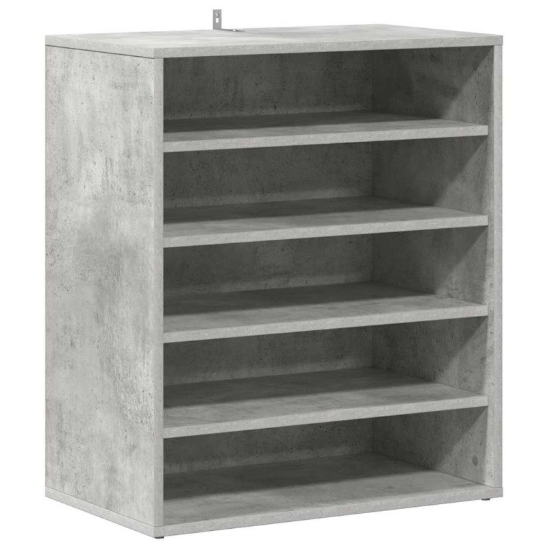 vidaXL Παπουτσοθήκη Γκρι Σκυροδέματος 60 x 35 x 70 εκ. από Επεξ. Ξύλο