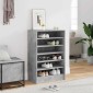 vidaXL Παπουτσοθήκη Γκρι Σκυροδέματος 60 x 35 x 92 εκ. από Μοριοσανίδα