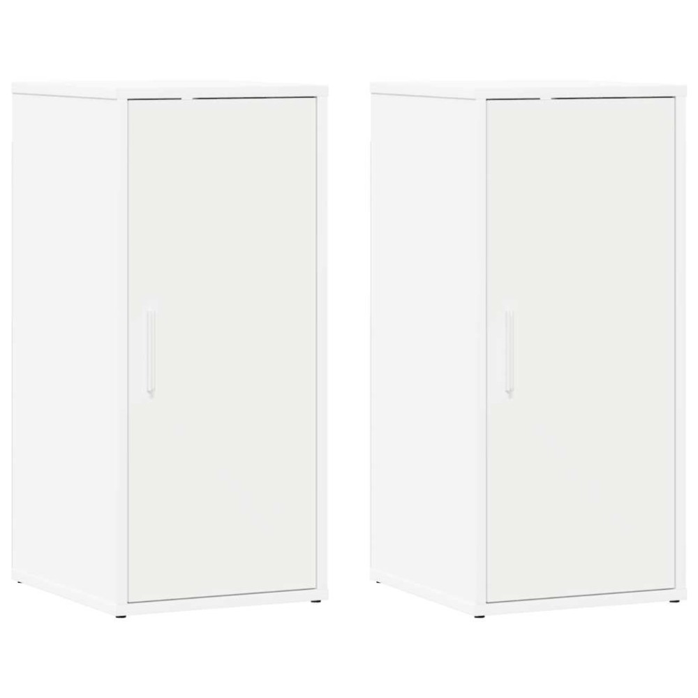 vidaXL Παπουτσοθήκες 2 τεμ. Λευκές 32 x 35 x 70 εκ. από Μοριοσανίδα