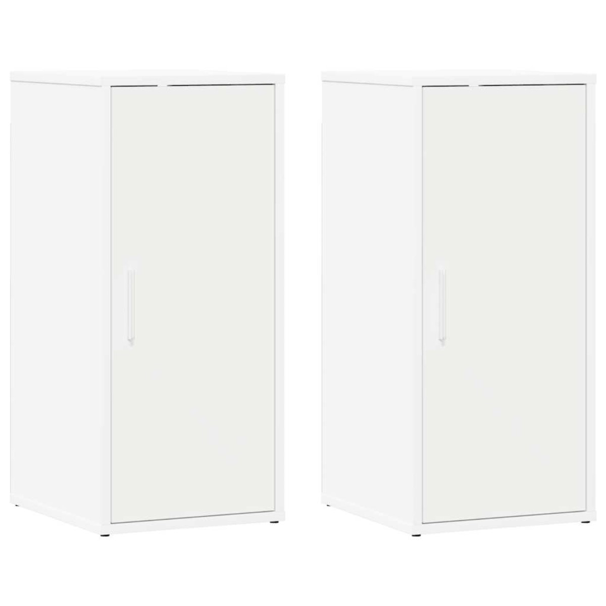 vidaXL Παπουτσοθήκες 2 τεμ. Λευκές 32 x 35 x 70 εκ. από Μοριοσανίδα