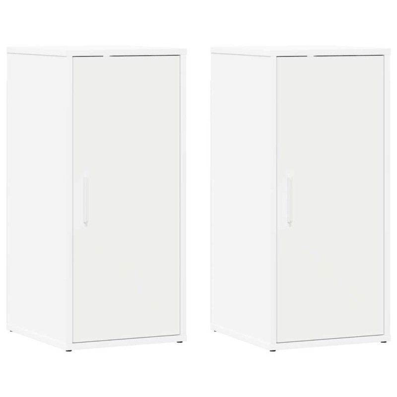 vidaXL Παπουτσοθήκες 2 τεμ. Λευκές 32 x 35 x 70 εκ. από Μοριοσανίδα