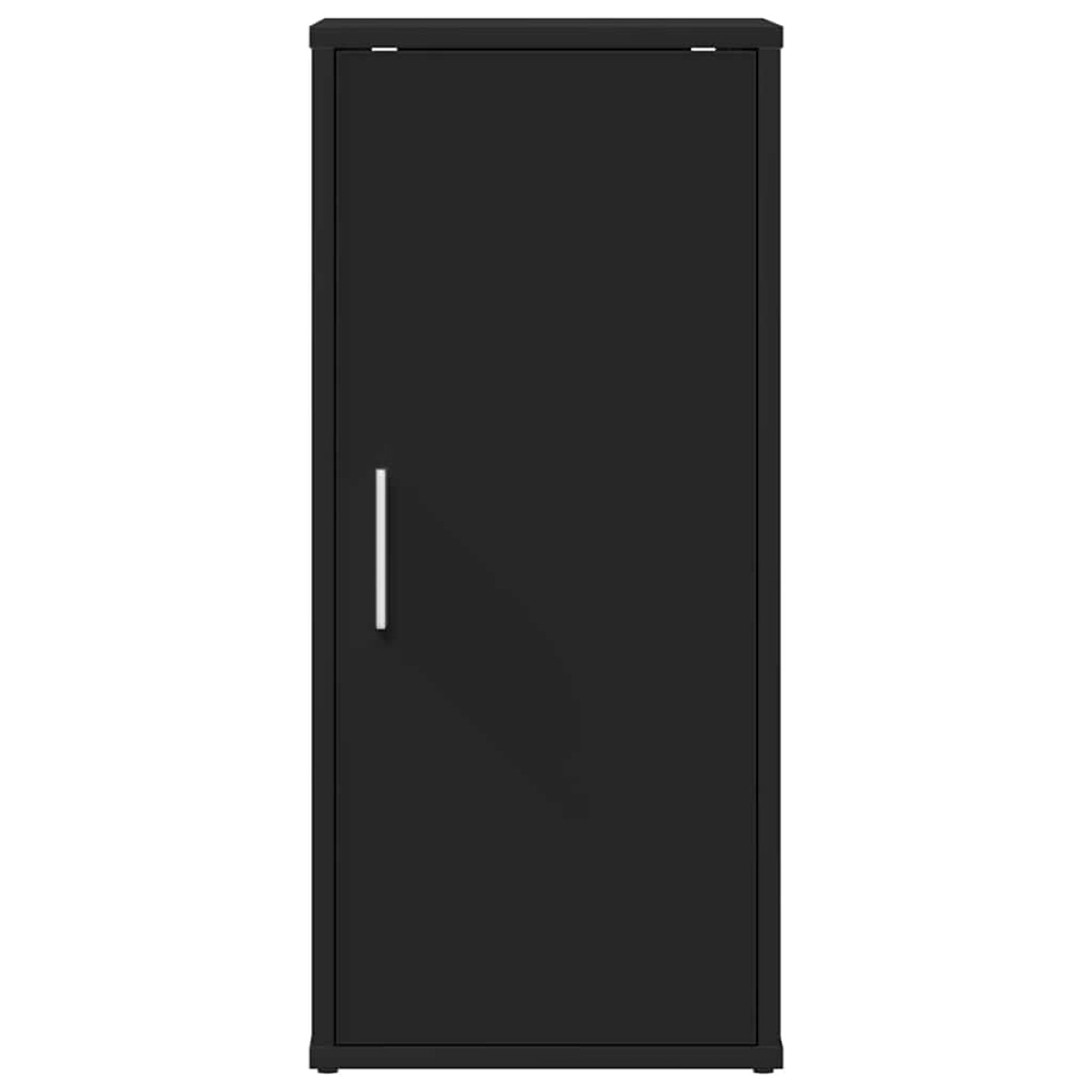 vidaXL Παπουτσοθήκες 2 τεμ. Μαύρες 32 x 35 x 70 εκ. από Μοριοσανίδα
