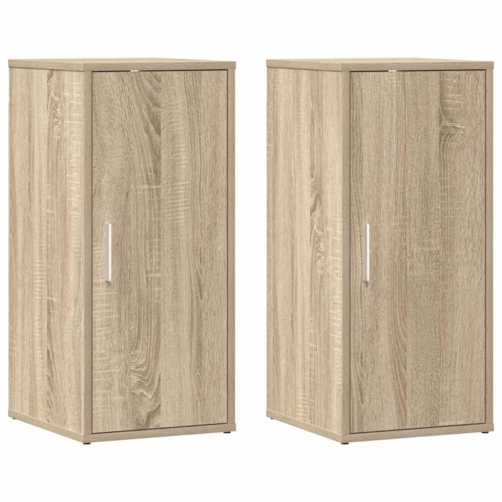 vidaXL Παπουτσοθήκες 2 τεμ. Sonoma Δρυς 32x35x70 εκ. από Μοριοσανίδα