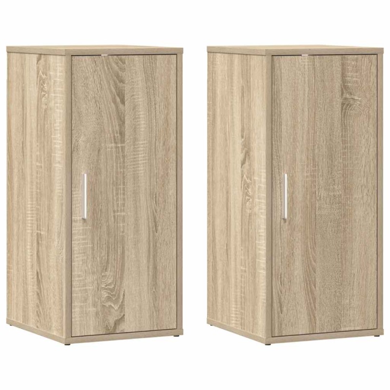 vidaXL Παπουτσοθήκες 2 τεμ. Sonoma Δρυς 32x35x70 εκ. από Μοριοσανίδα