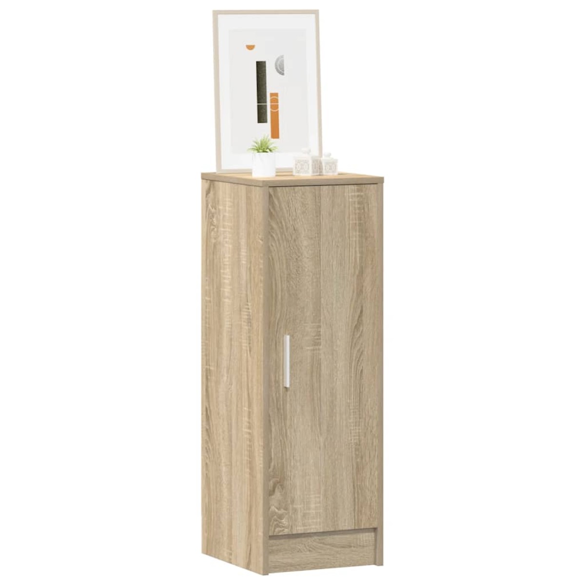 vidaXL Παπουτσοθήκη Sonoma Δρυς 32 x 35 x 92 εκ. από Μοριοσανίδα