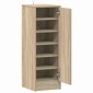 vidaXL Παπουτσοθήκη Sonoma Δρυς 32 x 35 x 92 εκ. από Μοριοσανίδα