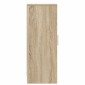 vidaXL Παπουτσοθήκη Sonoma Δρυς 32 x 35 x 92 εκ. από Μοριοσανίδα