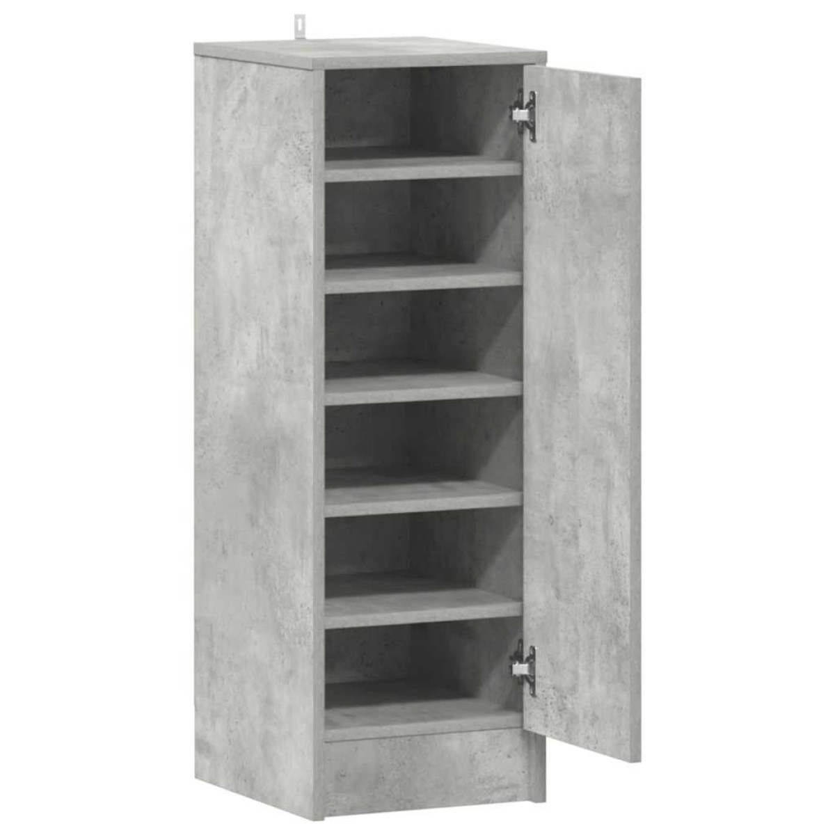 vidaXL Παπουτσοθήκη Γκρι Σκυροδέματος 32 x 35 x 92 εκ. από Μοριοσανίδα