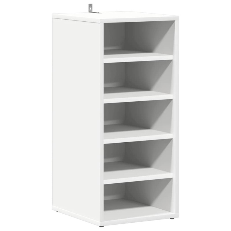 vidaXL Παπουτσοθήκη Λευκή 31,5 x 35 x 70 εκ. από Επεξ. Ξύλο
