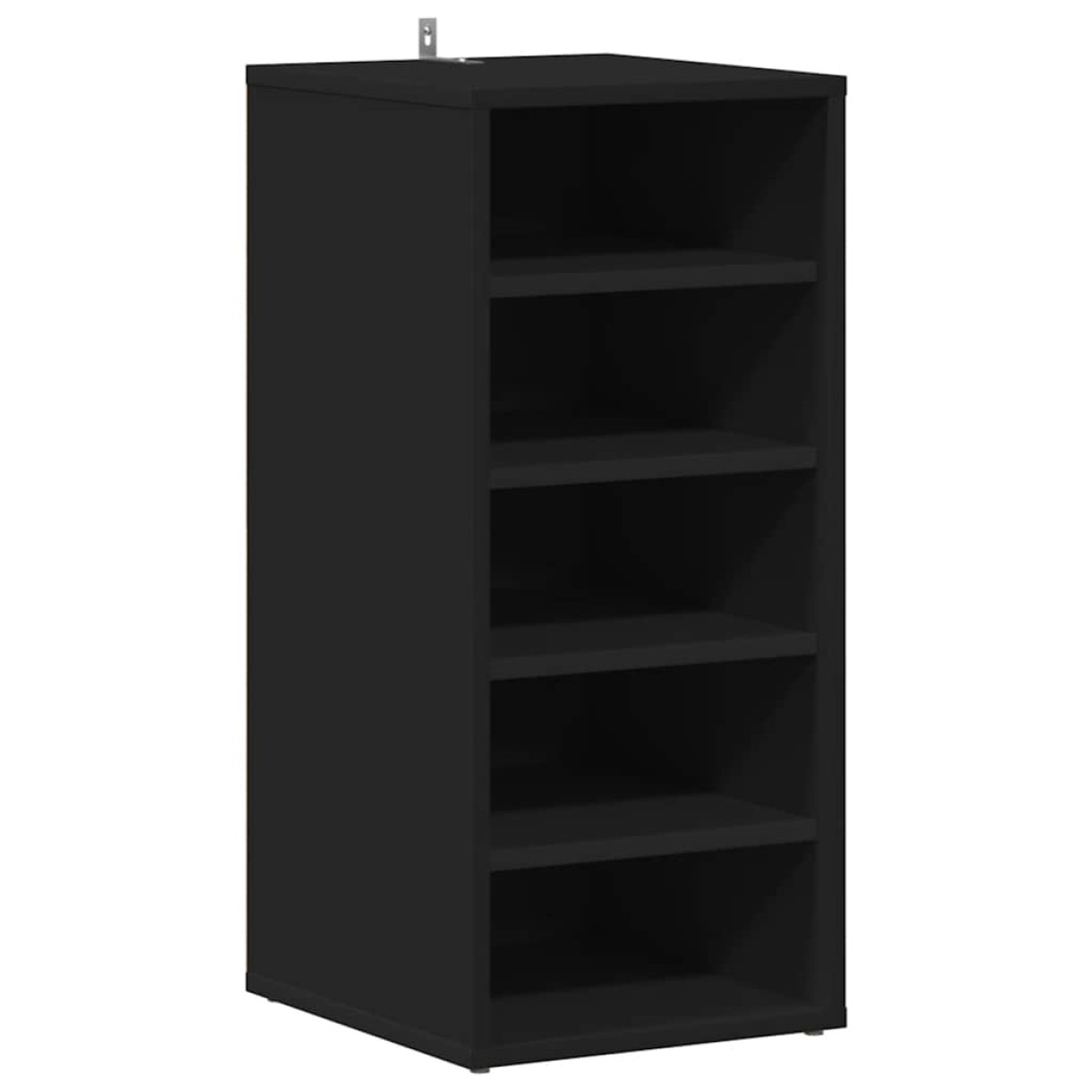 vidaXL Παπουτσοθήκες 2 τεμ. Μαύρες 31,5 x 35 x 70 εκ. από Μοριοσανίδα