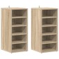 vidaXL Παπουτσοθήκες 2 τεμ. Sonoma Δρυς 31,5x35x70 εκ. από Μοριοσανίδα